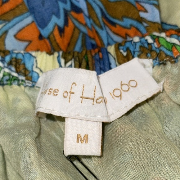 House of Harlow 100% Cotton Tie Back Maxi Dress Size Medium - Picture 8 of 12